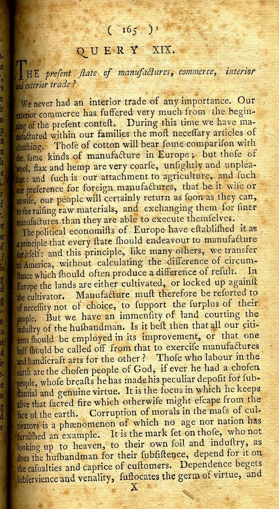 Jefferson’s Notes on the State of Virginia (Baltimore, 1800)--165